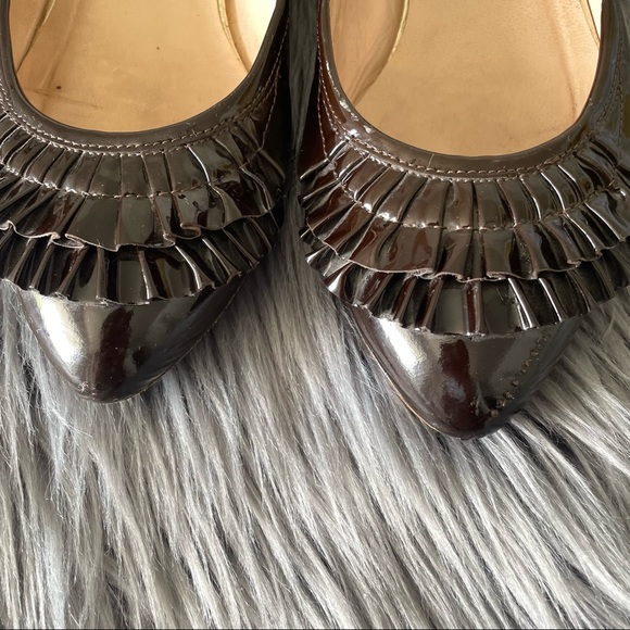 LOEFFLER RANDALL patent ruffle flats - Picture 2 of 11